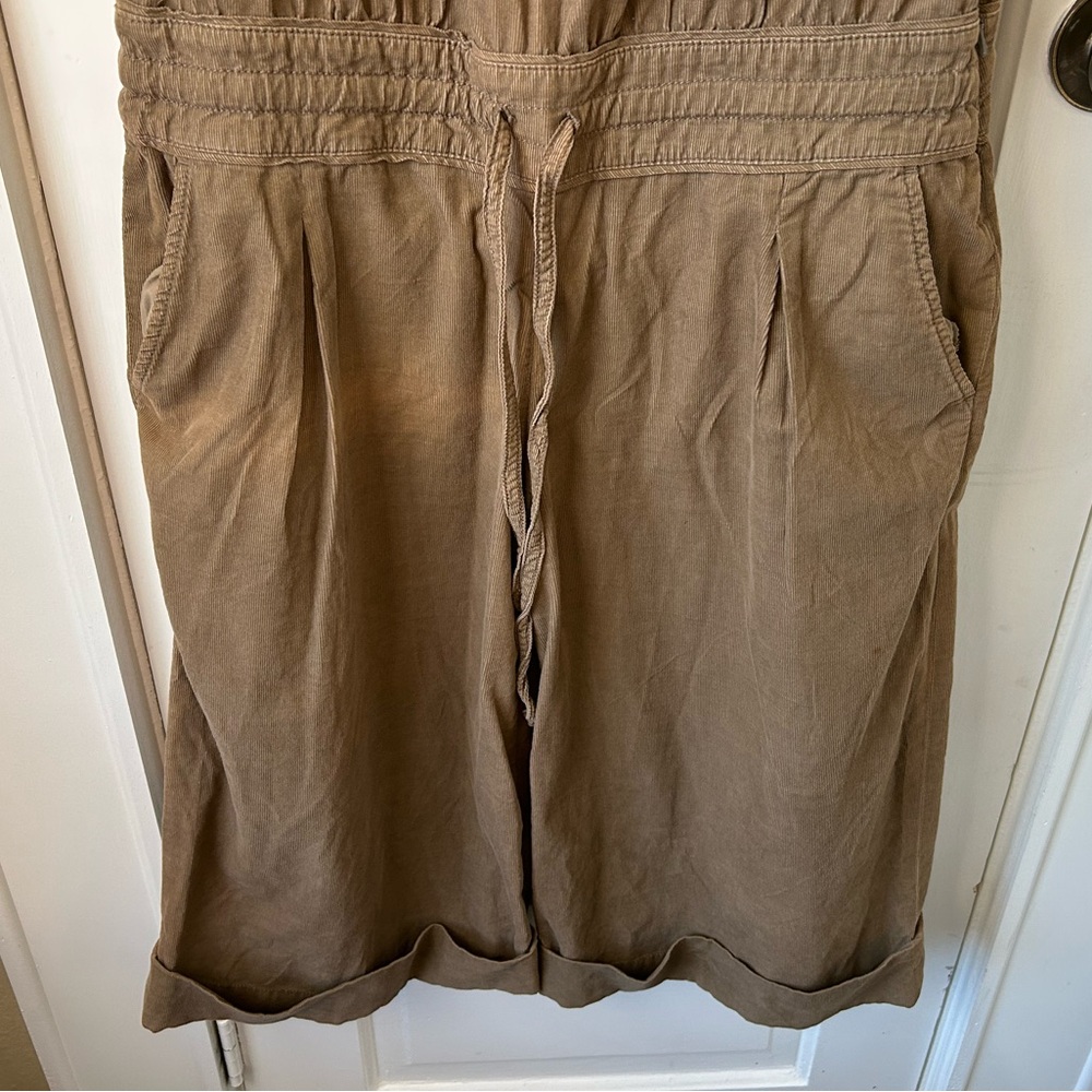 Anthropologie Brown Corduroy Jumpsuit - Picture 9 of 10